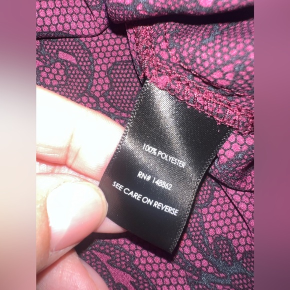 Torrid Georgette Criss Cross Front Blouse Purple Size 2 (2XL) EUC - Picture 6 of 8